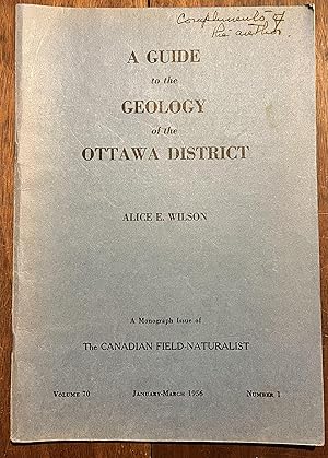 Bild des Verkufers fr A Guide to the Geology of the Ottawa District [INCLUDES MAP] zum Verkauf von Cross-Country Booksellers