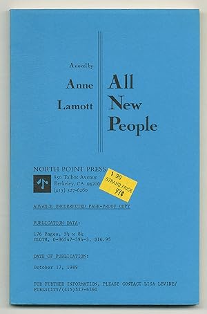 Bild des Verkufers fr All New People zum Verkauf von Between the Covers-Rare Books, Inc. ABAA