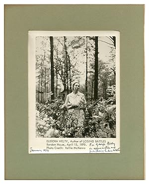 Inscribed Photographic Publicity Portrait of Eudora Welty