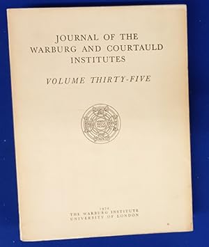 Journal of the Warburg and Courtauld Institutes. Volume 35 (1972).