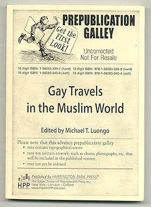 Bild des Verkufers fr Gay Travels in the Muslim World zum Verkauf von Between the Covers-Rare Books, Inc. ABAA