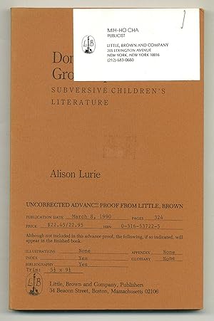 Seller image for Don't Tell the Grown-Ups: Subversive Children's Literature for sale by Between the Covers-Rare Books, Inc. ABAA