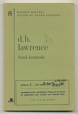 Immagine del venditore per D.H. Lawrence venduto da Between the Covers-Rare Books, Inc. ABAA