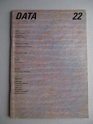 Data : Pratica e Teoria dell'Arte; Numero 22, Luglio - Sept 1976 (cover by Carlo Battaglia)