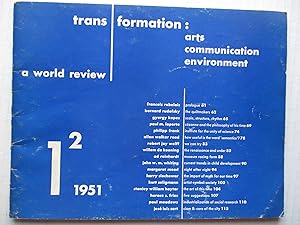 Imagen del vendedor de Transformation Vol 1 # 2 1951: Arts, Communication, Environment A World Review a la venta por ANARTIST
