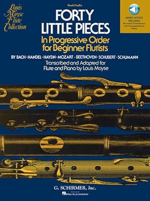 Seller image for Forty Little Pieces : In Progressive Order for Beginner Flutists; Includes Downloadable Audio for sale by GreatBookPrices