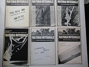 Natura Integrale 6 issues: Vol 1 # 3, 4, 5/6 1979 and Vol 2 #8, 9, 10/11 1980 (Revista Laboratori...