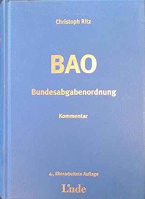 Bild des Verkufers fr Bundesabgabenordnung (BAO) : Kommentar. zum Verkauf von books4less (Versandantiquariat Petra Gros GmbH & Co. KG)