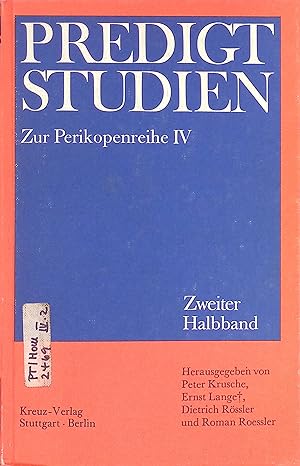 Seller image for Predigtstudien fr das KIrchenjahr 1976, Perikopenreihe 4, 2. Halbbd. for sale by books4less (Versandantiquariat Petra Gros GmbH & Co. KG)