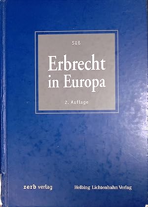Image du vendeur pour Erbrecht in Europa. mis en vente par books4less (Versandantiquariat Petra Gros GmbH & Co. KG)