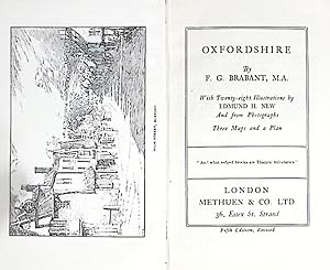 Seller image for Oxfordshire. Methuen Little Guides. 1933 for sale by Barter Books Ltd