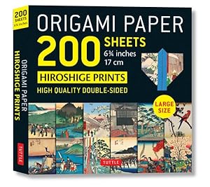 Imagen del vendedor de Origami Paper 200 Sheets Japanese Hiroshige Prints 6.75in : High-Quality Double Sided Origami Sheets With 12 Different Woodblock Prints: Instructions for 6 Projects Included a la venta por GreatBookPrices