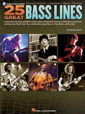 Bild des Verkufers fr 25 Great Bass Lines : Transcriptions, Lessons, Bios, Photos zum Verkauf von GreatBookPrices