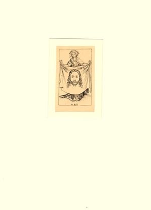 Bild des Verkufers fr Die Heilige Veronika | St. Veronica | Sainte Vronique. Heliogravre von Charles Amand-Durand nach einem Kupferstich von Martin Schongauer (um 1480). zum Verkauf von Antiquariat Reinhold Pabel