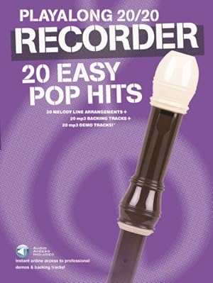 Seller image for Play Along 20/20 Recorder : 20 Easy Pop Hits for sale by GreatBookPrices