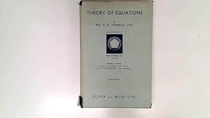 Image du vendeur pour Theory of Equations. mis en vente par Goldstone Rare Books