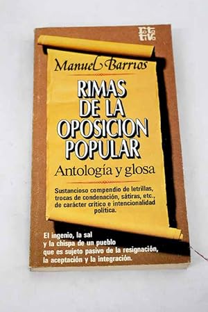 Imagen del vendedor de Rimas de la oposicin popular a la venta por Alcan Libros