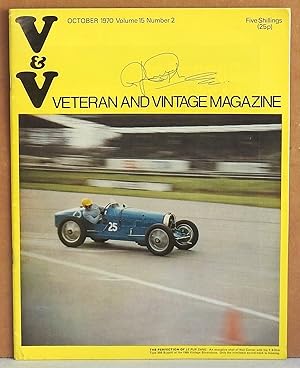 Seller image for V & V Veteran and Vintage Magazine October 1970 Volume Fifteen Number Two for sale by Argyl Houser, Bookseller