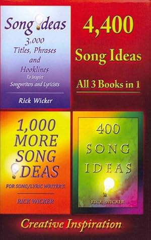 Image du vendeur pour 4,400 Song Ideas : All 3 Books in 1 mis en vente par GreatBookPricesUK