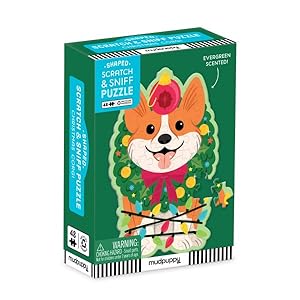 Image du vendeur pour Christmas Corgi Scratch and Sniff Shaped Mini Pzl : 48 Pieces mis en vente par GreatBookPrices