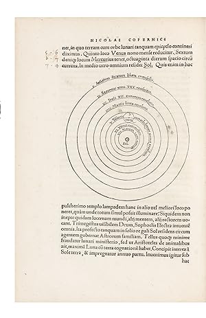 Image du vendeur pour De revolutionibus orbium coelestium libri VI : habes in hoc opere iam recens nato, & dito, studiose lector, motus stellarum, tam fixarum, qum erraticarum, cum ex ueteribus, tum etiam ex recentibus obseruationibus restitutos : & nouis insuper ac admirabilibus hypothesibus ornatos : habes etiam tabulas expeditissimas, ex quibus eosdem ad quoduis tempus qum facilli me calculare poteris : igitur eme, lege, fruere mis en vente par Liber Antiquus Early Books & Manuscripts