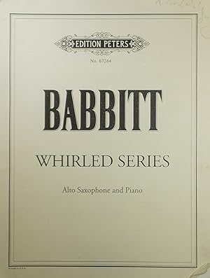 Imagen del vendedor de Whirled Series, Alto Saxophone and Piano (Piano score only) a la venta por Austin Sherlaw-Johnson, Secondhand Music