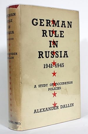 Bild des Verkufers fr German Rule in Russia, 1941-1945: A Study of Occupation Policies zum Verkauf von Minotavros Books,    ABAC    ILAB