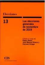 LAS ELECCIONES GENERALES DE NOVIEMBRE DE 2019