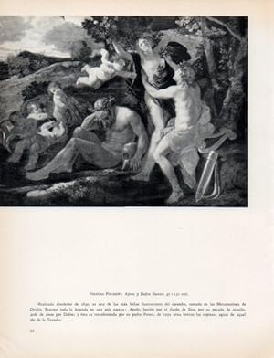Bild des Verkufers fr LAMINA V33020: Apolo y Dafne por Nicolas Poussin zum Verkauf von EL BOLETIN