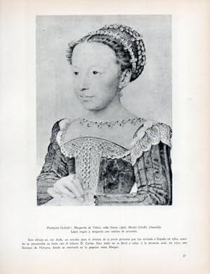 Bild des Verkufers fr LAMINA V32948: Margarita de Valois por Franois Clouet zum Verkauf von EL BOLETIN