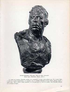 Bild des Verkufers fr LAMINA V32977: Busto de Ingres por A. Bourdelle zum Verkauf von EL BOLETIN