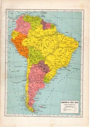 LAMINA V33129: Mapa de America del Sur