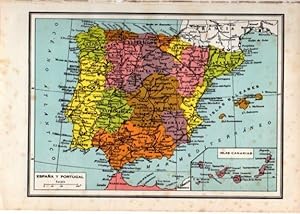 LAMINA V33135: Mapa de España y Portugal