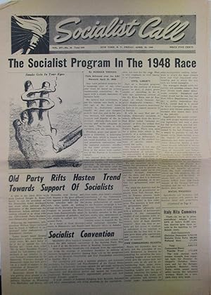 Socialist Call. Friday, April 23, 1948. Volume XV-No. 16