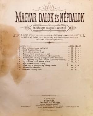 Magyar dalok és népdalok. énekhangra zongorakisérettel. No. 12. Van szeretöm tizenhárom, No. 13. ...