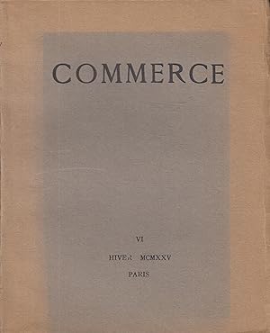 Seller image for Commerce, n VI, hiver 1925 for sale by PRISCA