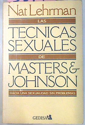 Bild des Verkufers fr Las Tecnicas Sexuales De Masters & Jonhson zum Verkauf von SoferBooks