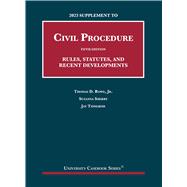 Imagen del vendedor de 2023 Supplement to Civil Procedure, 5th, Rules, Statutes, and Recent Developments(University Casebook Series) a la venta por eCampus