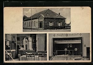 Bild des Verkufers fr Ansichtskarte Ramstein / Pfalz, Turnerheim 03 mit Gasthof und Turnhalle zum Verkauf von Bartko-Reher
