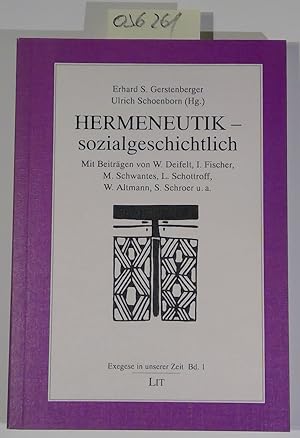 Hermeneutik - sozialgeschichtlich: Kontextualität in den Bibelwissenschaften aus der Sicht (latei...