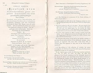 Imagen del vendedor de Some Early Treatises on Technological Chemistry - Supplement. This is an original article from the Proceedings of the Glasgow Philosophical Society, 1894. a la venta por Cosmo Books