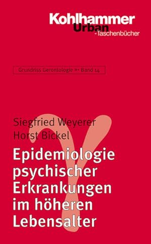 Seller image for Epidemiologie psychischer Erkrankungen im hheren Lebensalter for sale by Berliner Bchertisch eG