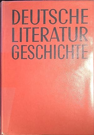 Bild des Verkufers fr Deutsche Literaturgeschichte. zum Verkauf von books4less (Versandantiquariat Petra Gros GmbH & Co. KG)