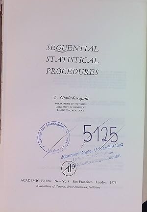 Immagine del venditore per Sequential Statistical Procedures. Probability and Mathematical Statistics venduto da books4less (Versandantiquariat Petra Gros GmbH & Co. KG)