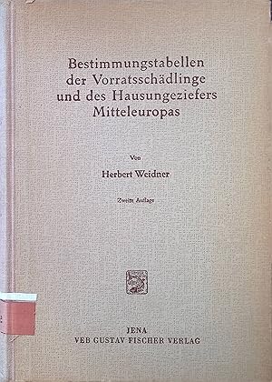 Bild des Verkufers fr Bestimmungstabellen der Vorratsschdlinge und des Hausungeziefers Mitteleuropas. zum Verkauf von books4less (Versandantiquariat Petra Gros GmbH & Co. KG)