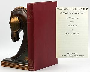 Imagen del vendedor de Plato's Euthyphro; Apology of Socrates; and Crito a la venta por Arches Bookhouse