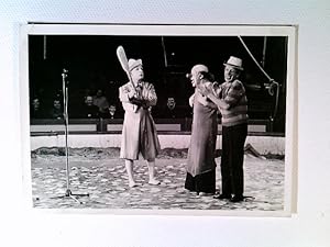 Zirkus, Clowns in der Manege, alte Fotografie