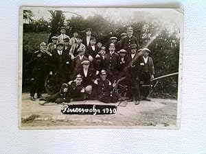Feuerwehr 1930, Gruppenbild mit Feuerwehrmusikern, datiert 1930