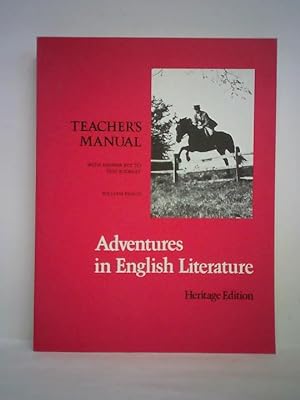 Imagen del vendedor de Adventures in English literature. Teacher's manual a la venta por Celler Versandantiquariat