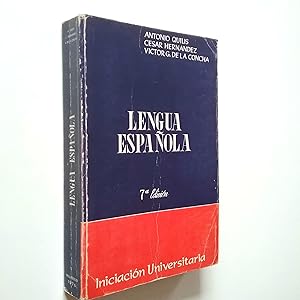 Imagen del vendedor de Lengua espaola. Iniciacin universitaria a la venta por MAUTALOS LIBRERA